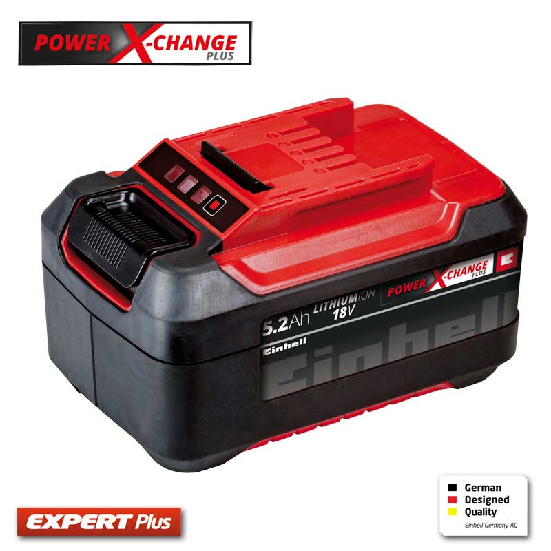 EİNHELL 18 V - 5.2 Ah POWER X CHANGE PLUS AKÜ, Einhell 18 V - 5.2 Ah ...