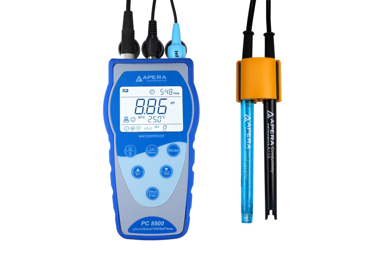 APERA PC8500 Taşınabilir pH/mV/İletkenlik/TDS/Tuzluluk/Sıcaklık Metre