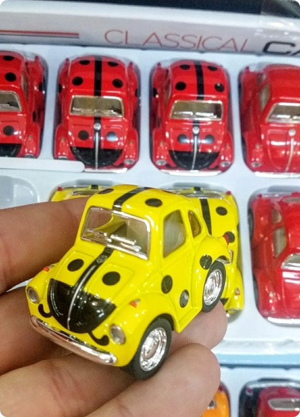 12 li Puanlı Mini WosWos Araba Şeker Objesi Metal