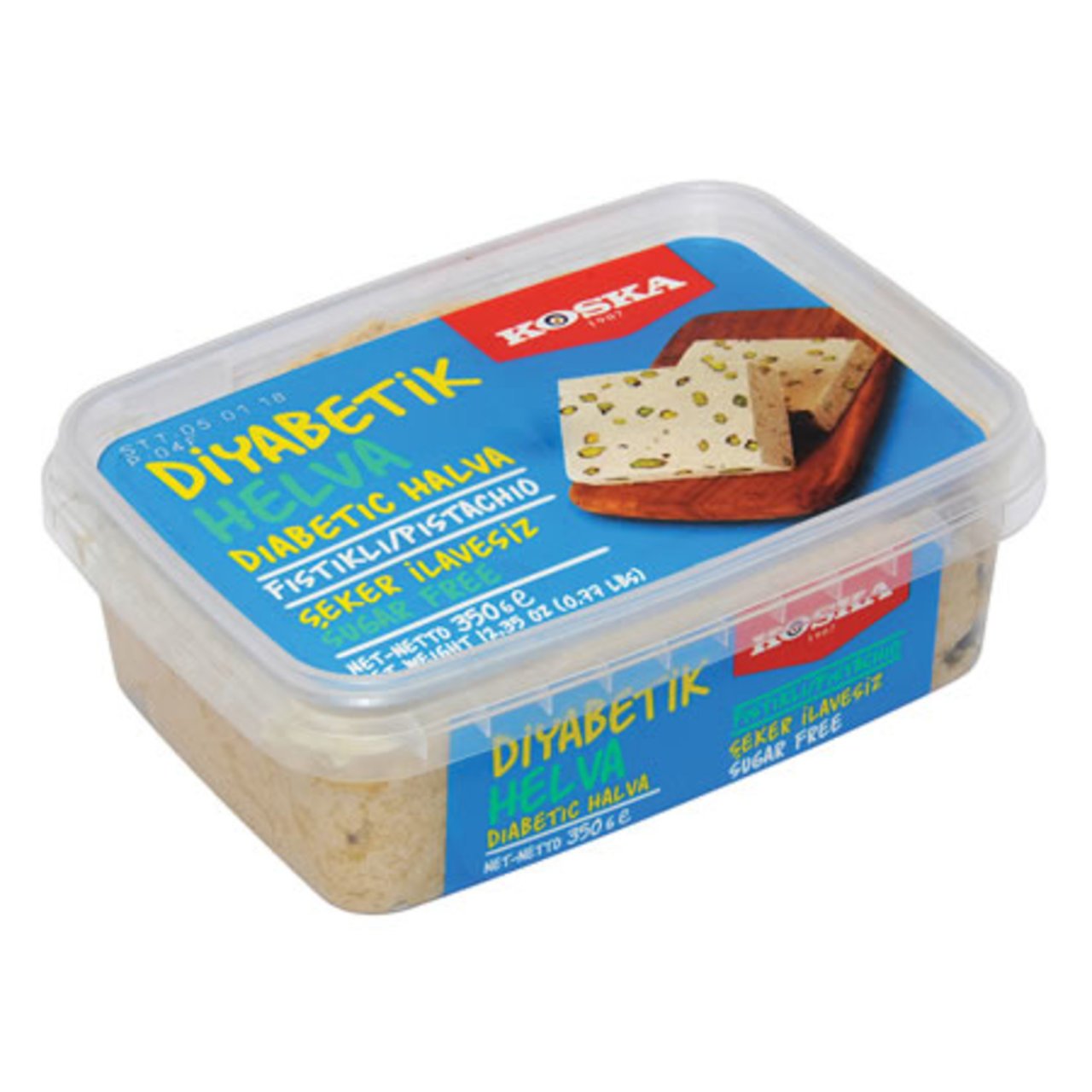 KOSKA DİYABETİK FISTIKLI HELVA 350 GR Kalafatlar Sanal Market Ordu