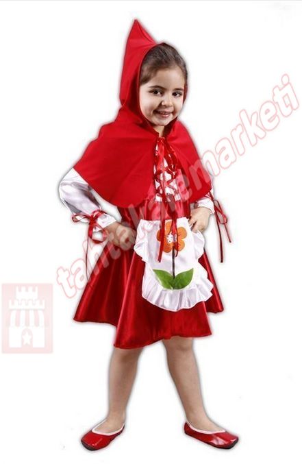 Kirmizi Baslikli Kiz Kostumu Cocuk Kiyafeti Kirmizi Baslikli Kiz Kostumu Cocuk Boy