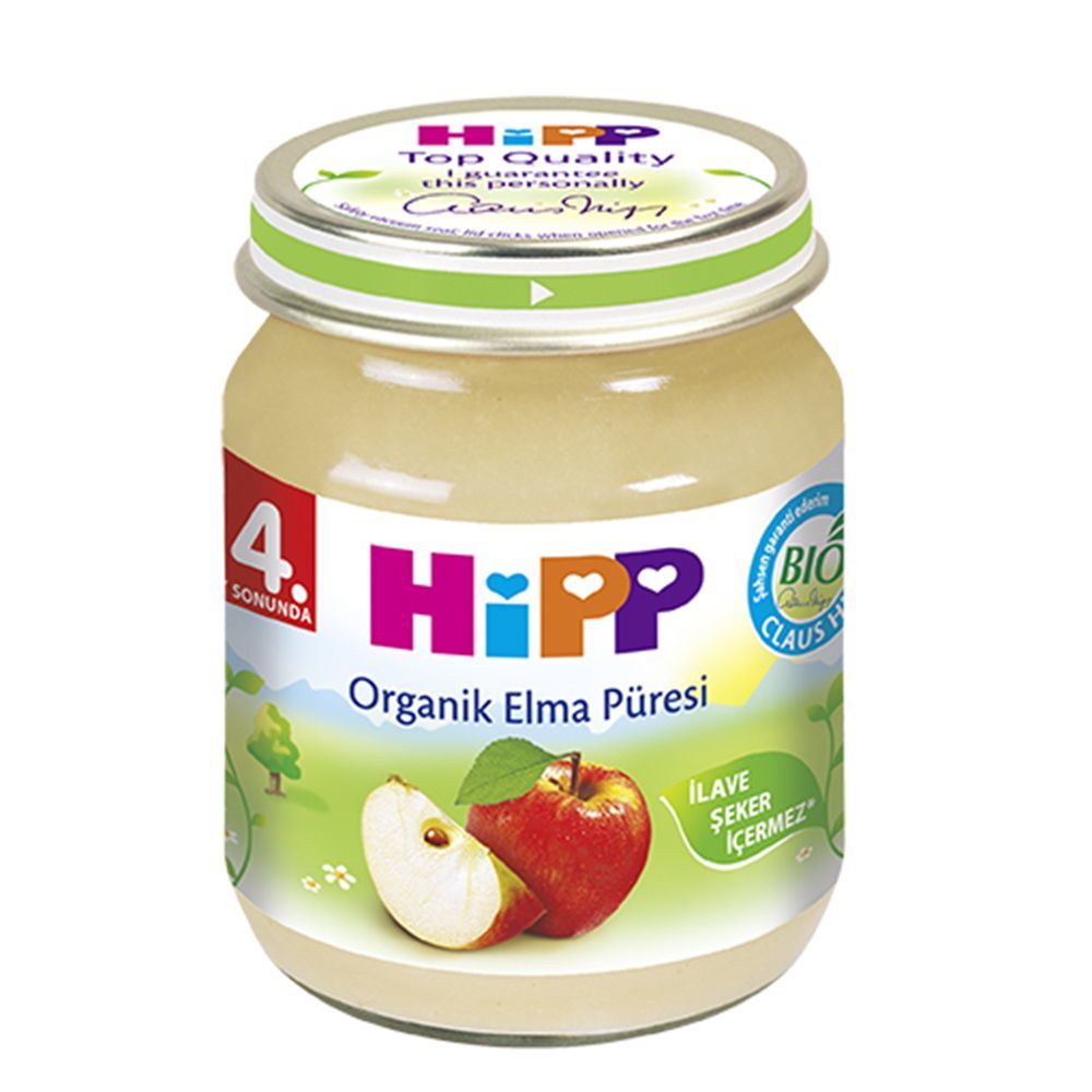 Hipp Organik Elma Püresi 125 g Kavanoz Maması Bebek Mamaları