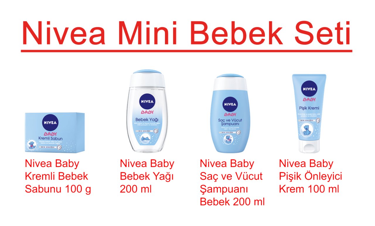 nivea bebek bakım seti