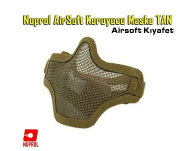 Nuprol AirSoft Koruyucu Maske TAN