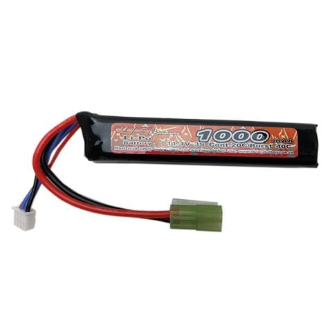 VBPOWER LiPO 1000mAh 11,1V Airsoft Pil MiniStick MiniTamia 20C