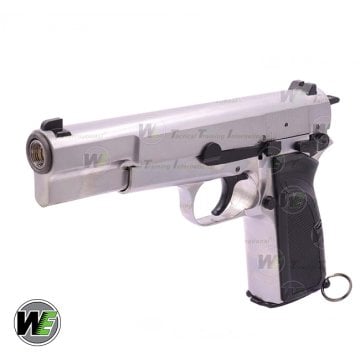 WE HI-POWER BROWNING MK3 GBB AIRSOFT TABANCA - Silver (Gümüş Renk)