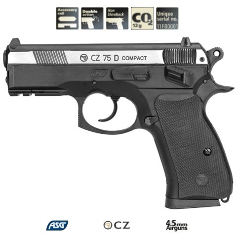 ASG CZ75 D COMPACT ÇİFT RENK HAVALI TABANCA 16200