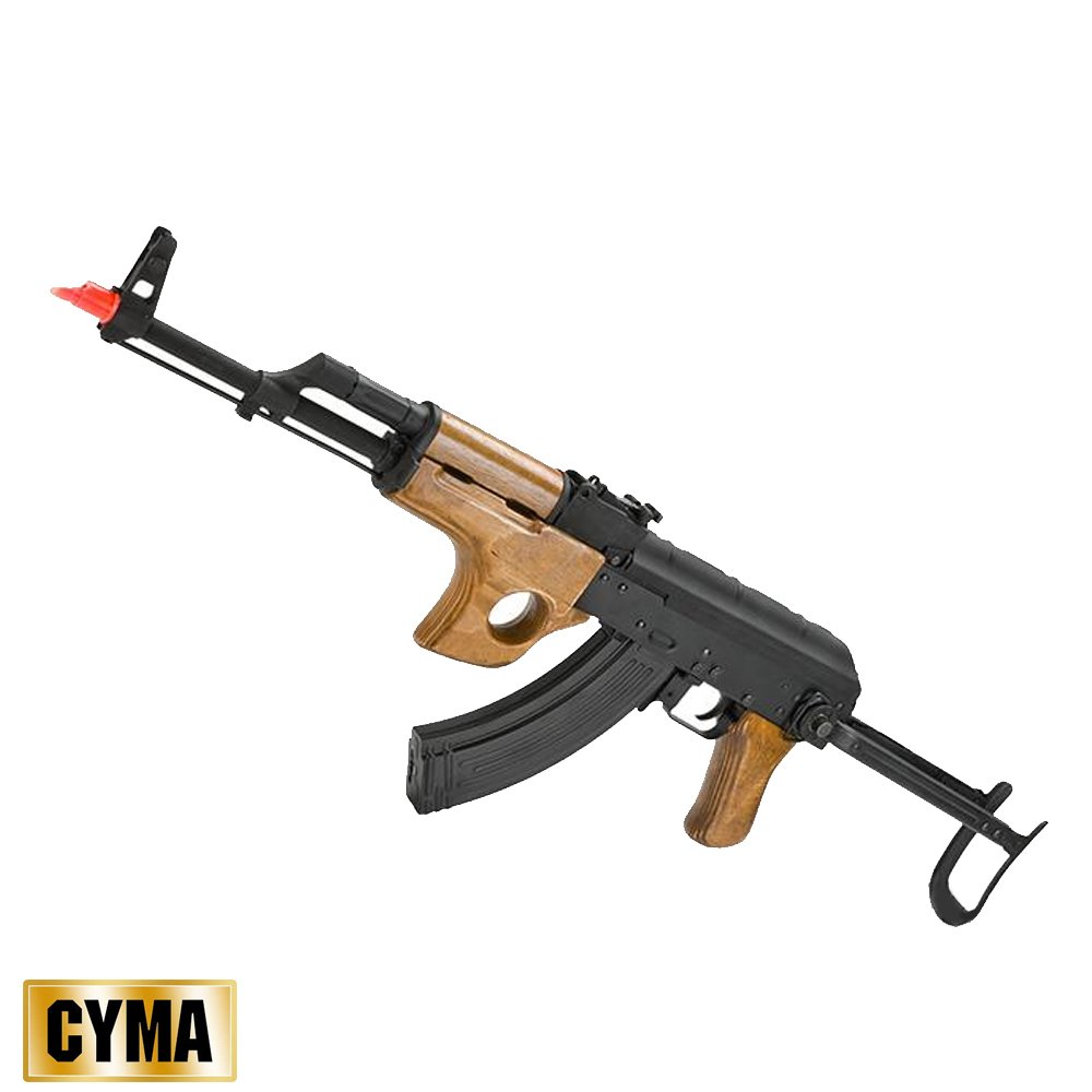 Cyma Full Metal Ak47 Su Gercek Agac Katlanir Dipcik Cyma Aeg Airsoft Tufek