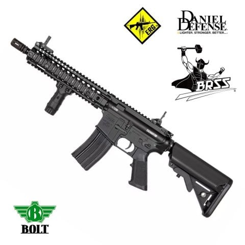 BOLT DANIEL DEFENSE LISANSLI DD MK18 MOD1 BRSS TEPMELI Airsoft Tüfek - Siyah