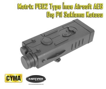 Matrix PEQ2 Type İnce Airsoft AEG Dış Pil Saklama Kutusu