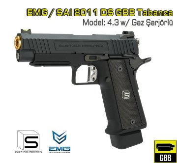 EMG/SAI 2011 DS 4.3 HiCapa Airsoft GBB Tabanca