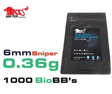 AIMTOP 0.36g Airsoft BB 1000adet