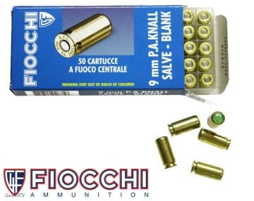 Fiocchi 9mm Kuru Sıkı Ses Mermisi