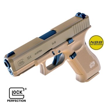 Glock 19X Desert Havalı Tabanca NonBlowback 2JOULE GÜÇ