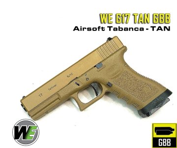 WE GLOCK 17 G17 TT TAN AIRSOFT TABANCA