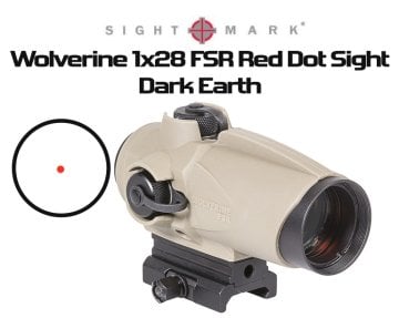 Wolverine 1x28 FSR Red Dot DARK EARTH Nişangah