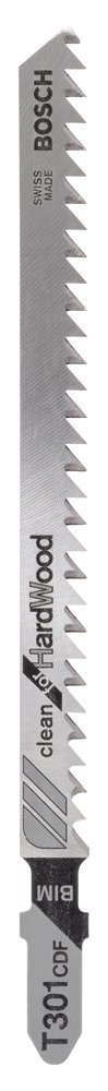 Bosch - Temiz Kesim Serisi Sert Ahşap İçin T 301 CDF Dekupaj Testeresi Bıçağı - 5'Li Paket