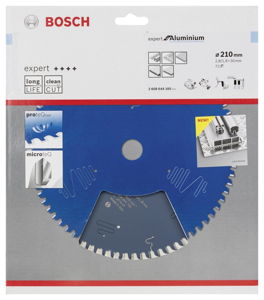 Bosch - Expert Serisi Alüminyum Için Daire Testere Bıçağı 210*30 Mm 72 ...