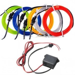 I Serit Led I Neon Arac Ici Torpido Ledi Kirmizi 3 Metre 12v El Wire I Hatfon Elektronik 51 40 Tl