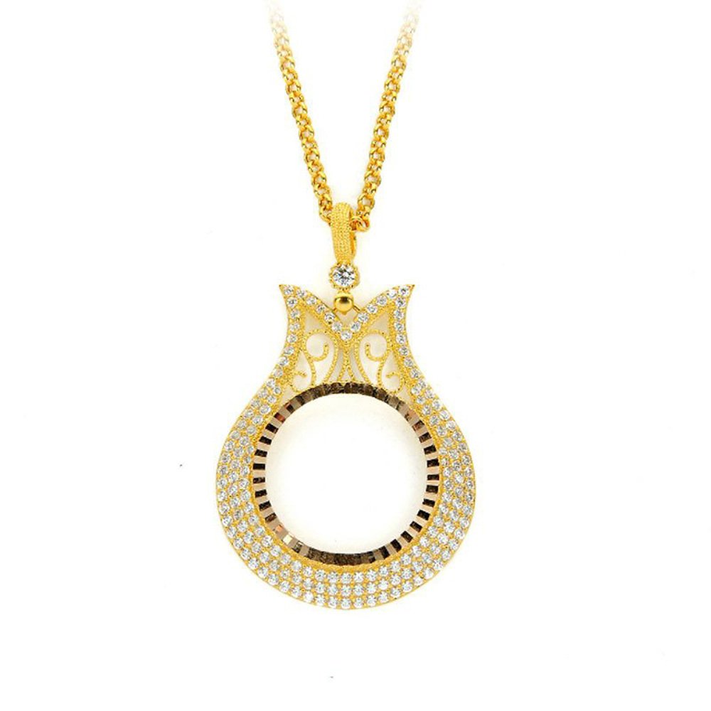 Çerçeve Kolye Lale Model 8.50 Gram 14 Ayar Altın