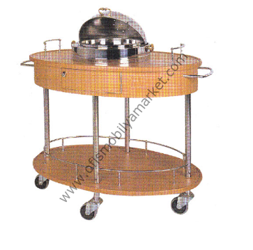 Paslanmaz Chafingdish Servis Arabası