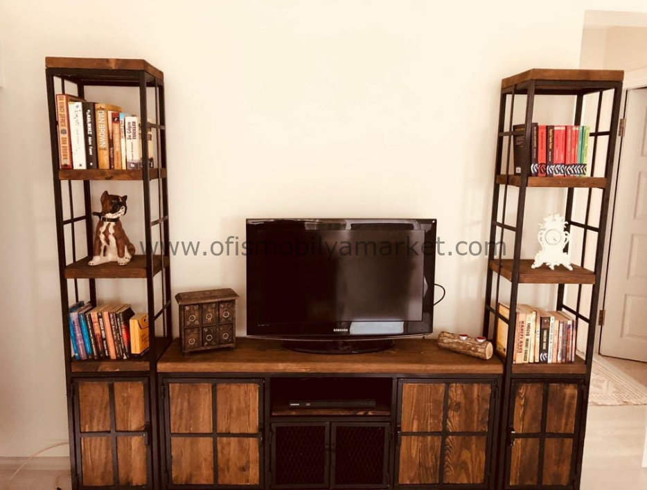 Ahşap TV Ünitesi Ahşap TV Ünitesi