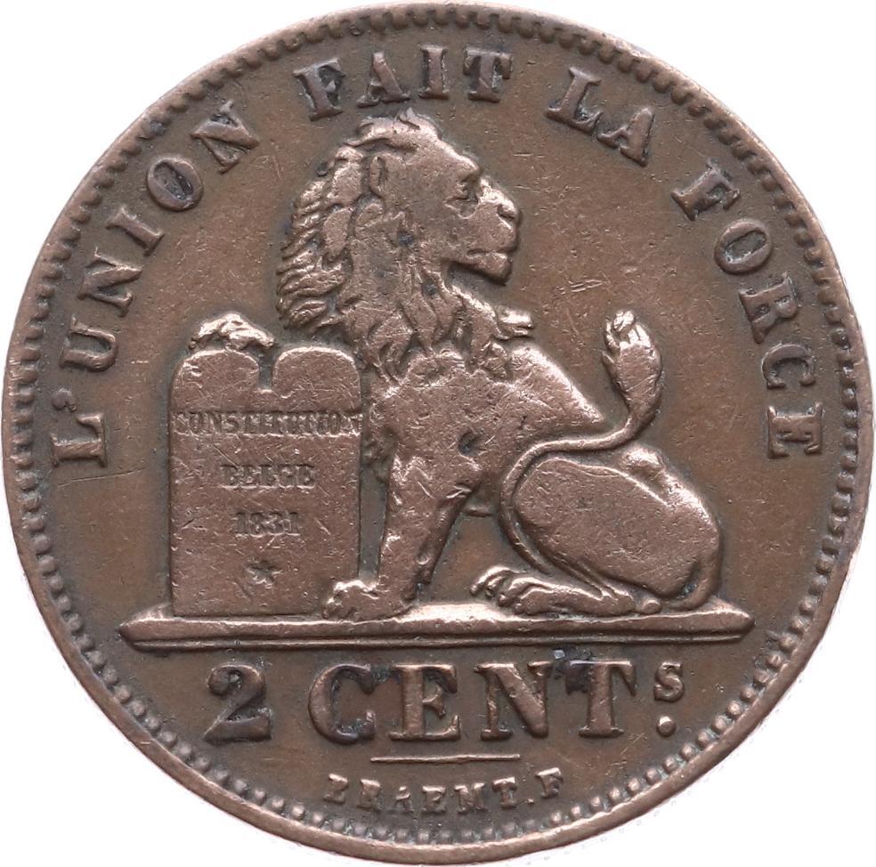 Belçika 2 Cent 1902 ÇA YMP1935 - - 2 Cent