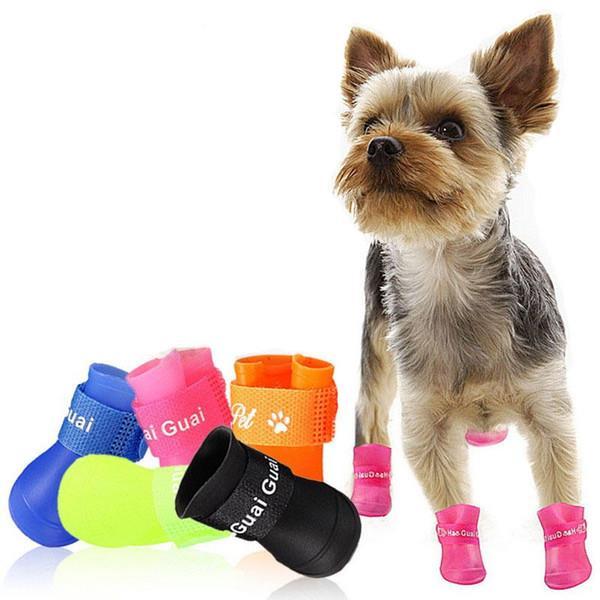 Pet Shoes Guai Su Geçirmez Silikonlu Kedi Köpek Ayakkabısı