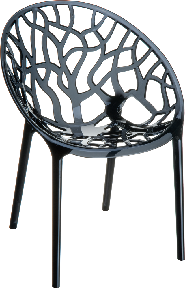 Siesta Crystal 4�lü Sandalye Siyah TransparanSiestaSiesta Siesta Crystal 4�lü Sandalye Siyah TransparanSiestaSiesta