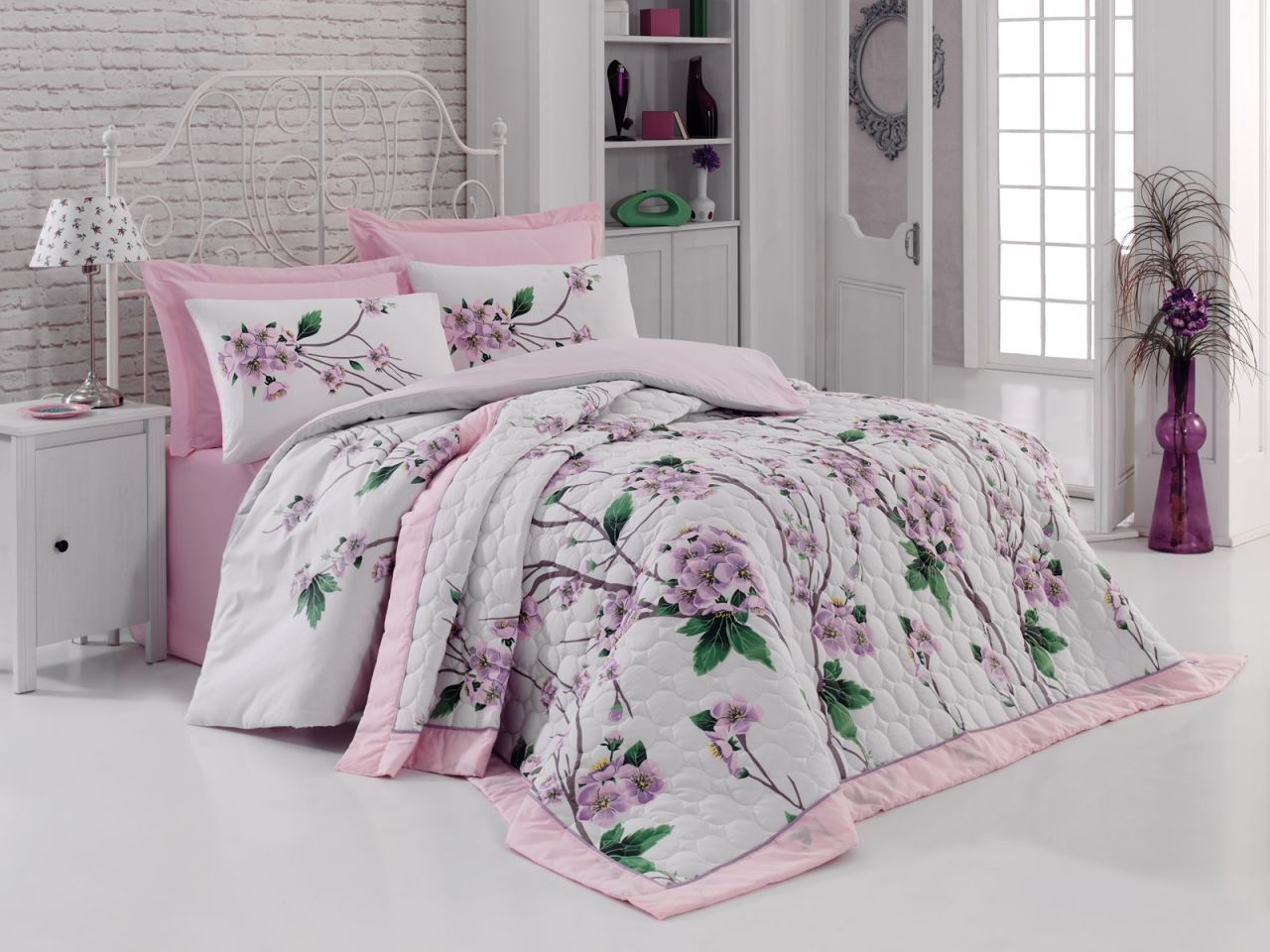 Cotton Box Comfort Set Pamela Pembe (Yatak Örtüsü+Nevresim