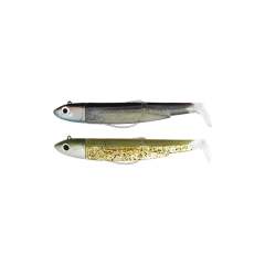 Rigged and Ready White Body 10g Red Off Shore Head Fiiish Black Minnow 90mm Combo 