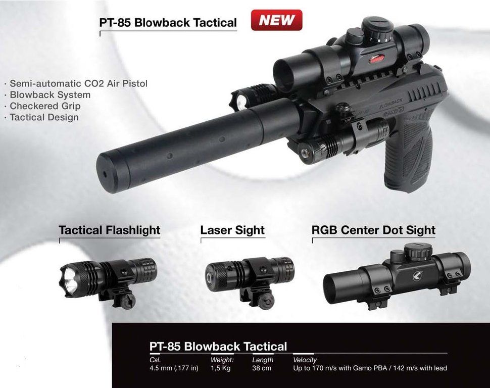 Hilal Av Gamo Pt 85 Socom Tactical Blowback Havali Tabanca