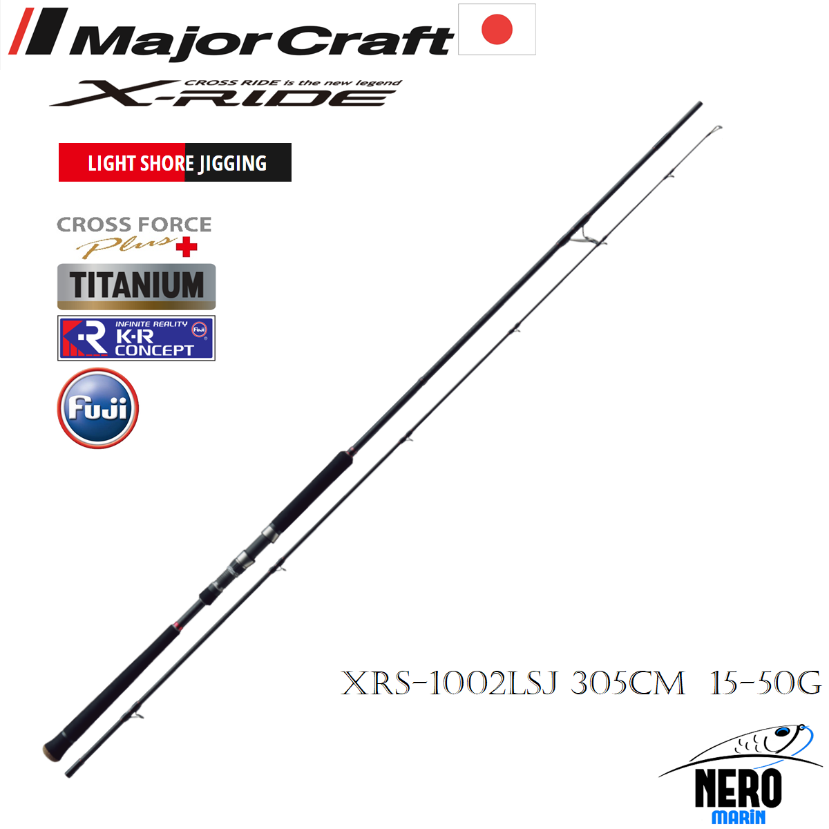 Mc X Ride Xrs 1002lsj Light Shore Jigging Kamis 305cm 15 50g