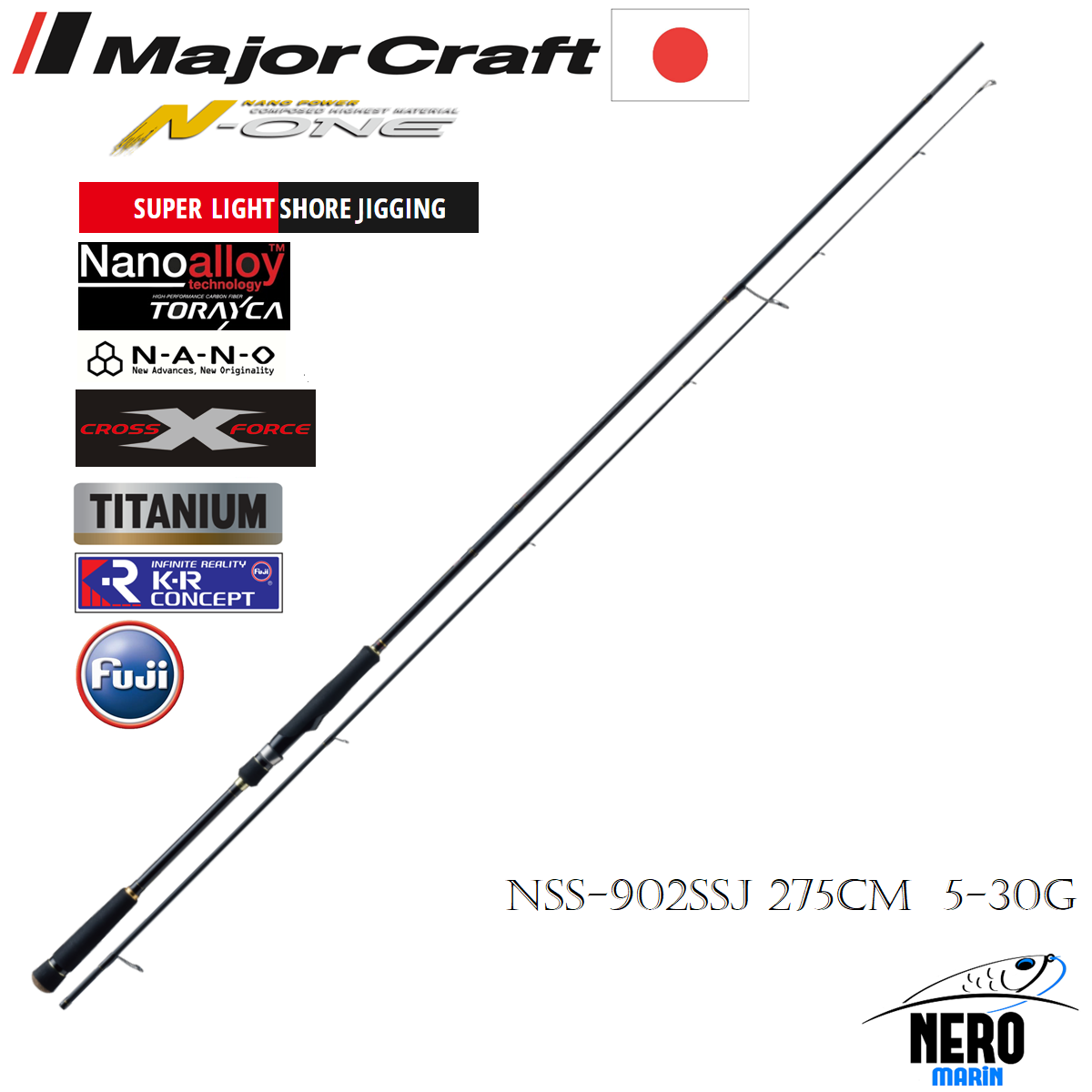 MC N-One NSS-902SSJ Super Light Shore Jigging Kamış 275cm 5-30g