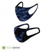 BLACKSPADE Çocuk Koruyucu Maske Lacivert Kamo S2