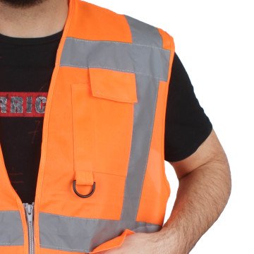 Reflektorlu Kirmizi Ikaz Yelegi