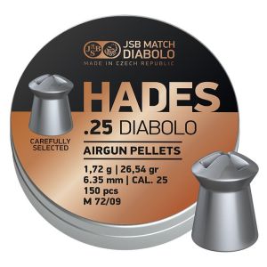 JSB DIABOLO HADES 26.54 GRAIN 6.35 MM SAÇMA / 150 ADET