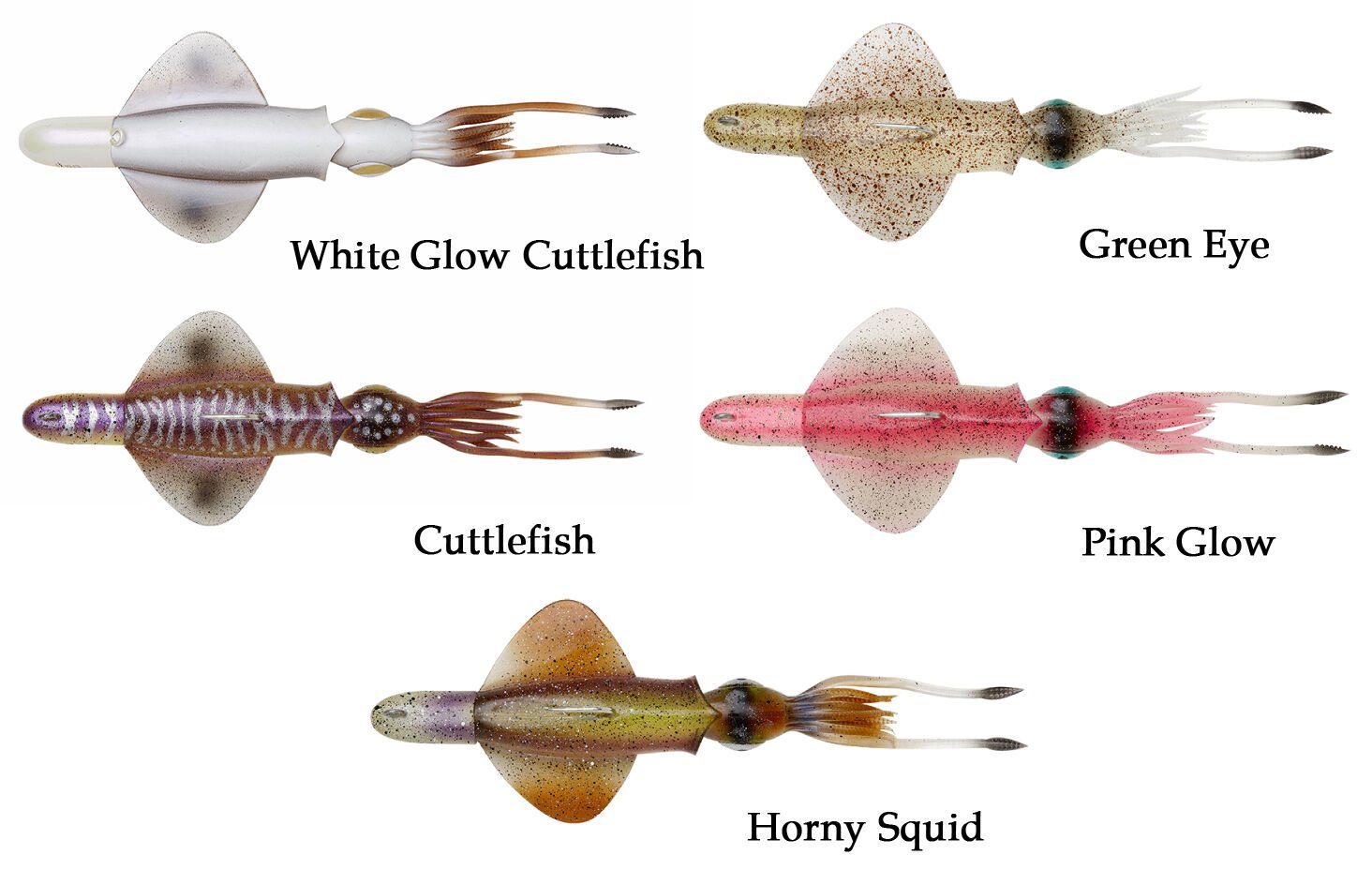 Savage Gear Swim Squid RTF 18cm 90gr White Glow Cuttlefish