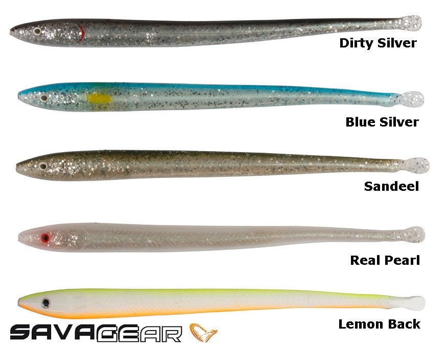 Savage gear LB Sandeel Slug 14 cm 6 Adet Suni Yem Dirty Silver