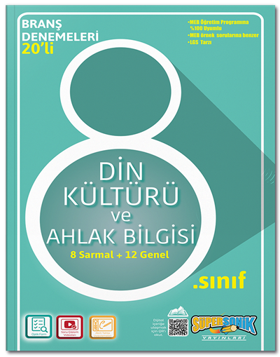 Süpersonik 8. Sınıf Din Kültürü ve Ahlak Bilgisi 20 Deneme Süpersonik Yayınları Süpersonik 8. Sınıf Din Kültürü ve Ahlak Bilgisi 20 Deneme Süpersonik Yayınları