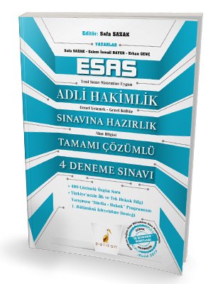 Pelikan ESAS Adli Hakimlik Sınavı 4 Deneme Çözümlü Pelikan Yayınları Pelikan ESAS Adli Hakimlik Sınavı 4 Deneme Çözümlü Pelikan Yayınları