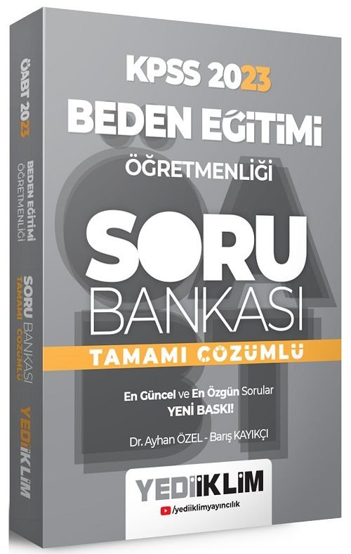 Yediiklim 2023 ÖABT Beden Eğitimi Öğretmenliği Soru Bankası Çözümlü Yediiklim Yayınları Yediiklim 2023 ÖABT Beden Eğitimi Öğretmenliği Soru Bankası Çözümlü Yediiklim Yayınları