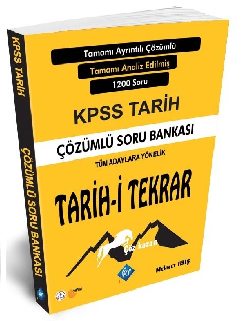 KR Akademi KPSS Tarih Tarih-i Tekrar Soru Bankası Çözümlü Mehmet İbiş KR Akademi