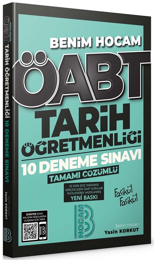 Benim Hocam ÖABT Tarih Öğretmenliği 10 Deneme Çözümlü - Yasin Korkut Benim Hocam Yayınları Benim Hocam ÖABT Tarih Öğretmenliği 10 Deneme Çözümlü - Yasin Korkut Benim Hocam Yayınları