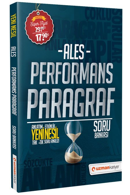 SÜPER FİYAT Uzman Kariyer ALES Paragraf Performans Yeni Nesil Soru Bankası Uzman Kariyer Yayınları SÜPER FİYAT Uzman Kariyer ALES Paragraf Performans Yeni Nesil Soru Bankası Uzman Kariyer Yayınları