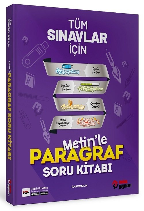 Metin Tüm Sınavlar İçin Metin le Paragraf Soru Bankası Kitabı Metin Yayınları