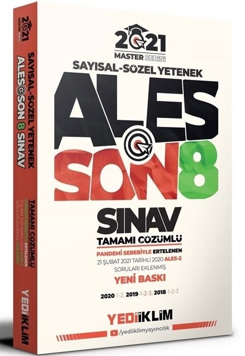 Yediiklim 2021 ALES Son 8 Sınav Çıkmış Sorular Yediiklim Yayınları Yediiklim 2021 ALES Son 8 Sınav Çıkmış Sorular Yediiklim Yayınları