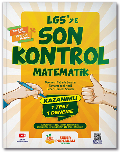 Şeker Portakalı 8. Sınıf Matematik LGS ye Son Kontrol Şeker Portakalı Yayıncılık Şeker Portakalı 8. Sınıf Matematik LGS ye Son Kontrol Şeker Portakalı Yayıncılık
