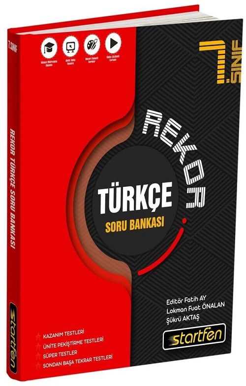 Startfen 7. Sınıf Türkçe Rekor Soru Bankası Startfen Yayınları