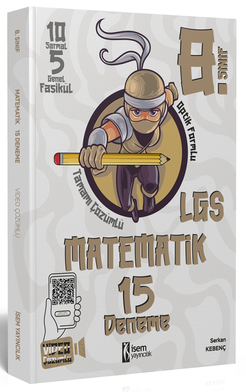 İsem 8. Sınıf LGS Matematik 15 Deneme Video Çözümlü İsem Yayıncılık İsem 8. Sınıf LGS Matematik 15 Deneme Video Çözümlü İsem Yayıncılık